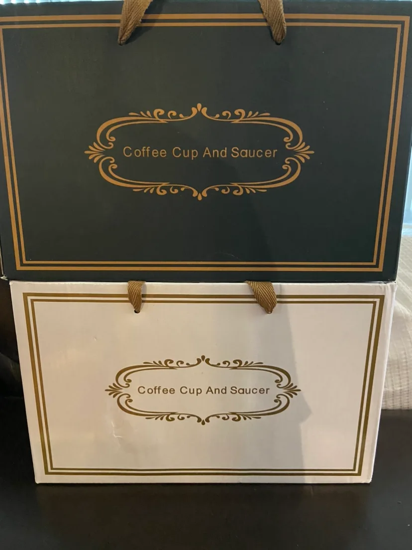 Coffee Cup and Saucer Set w/ Heating base $20/ea image indicator(3)