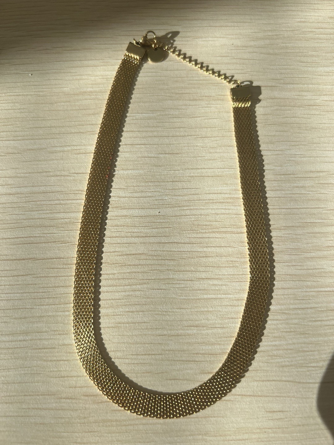 Gold Mesh Necklace