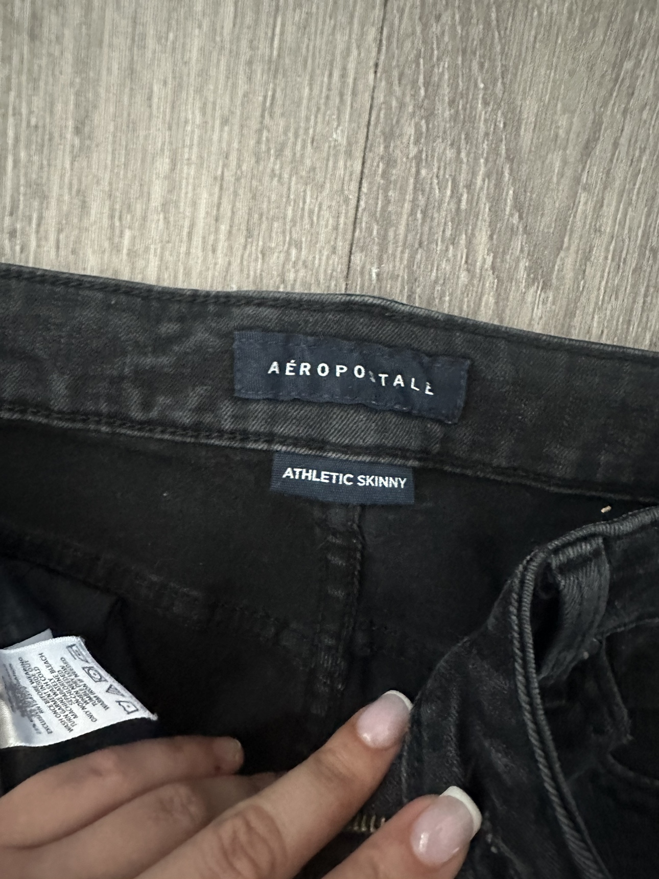 Aeropostale Black Ripped Jeans Size 32/30 - photo 3