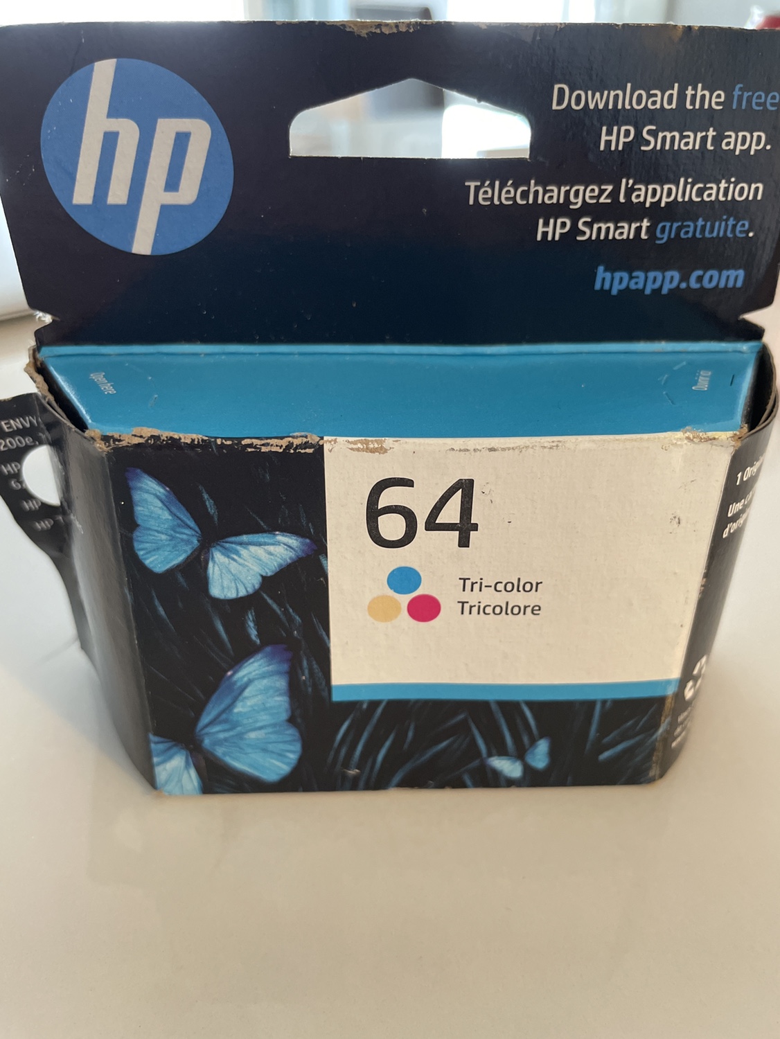 HP 64 Tri-color Ink Cartridge