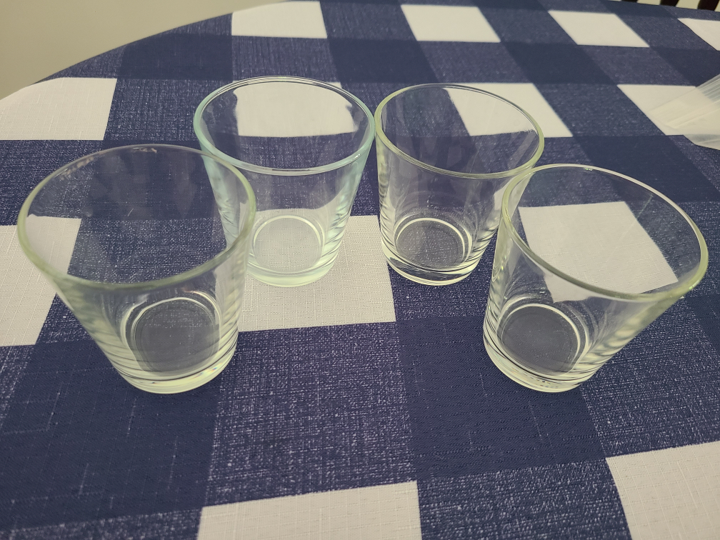 set of 4 dessert glasses
