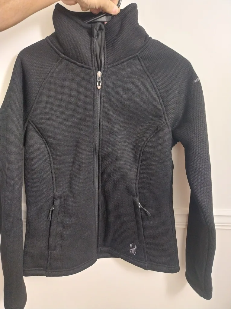 BRAND NEW Spyder Women's Black Fleece Jacket Size Small image indicator(4)