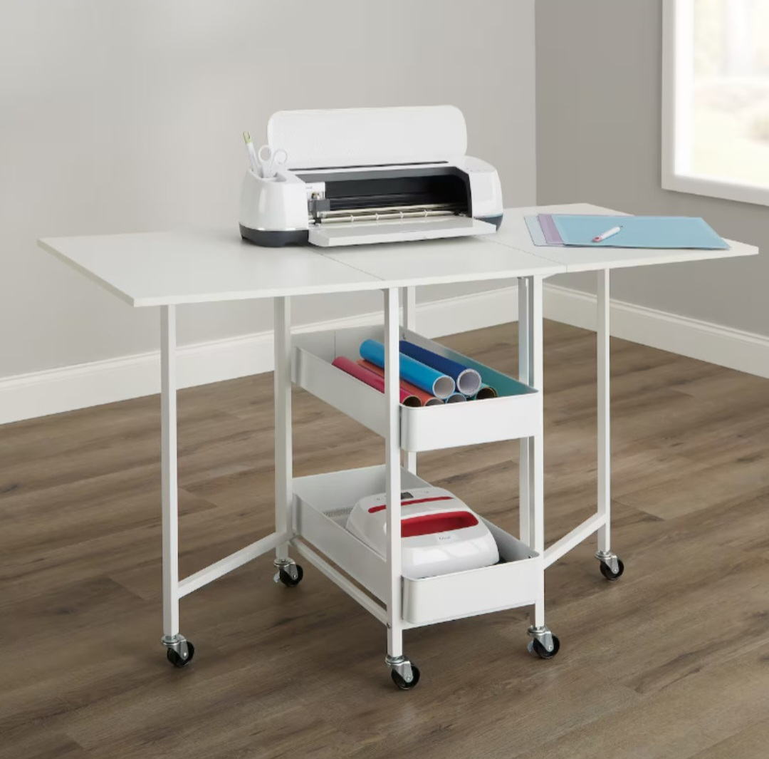 White Folding Craft Table