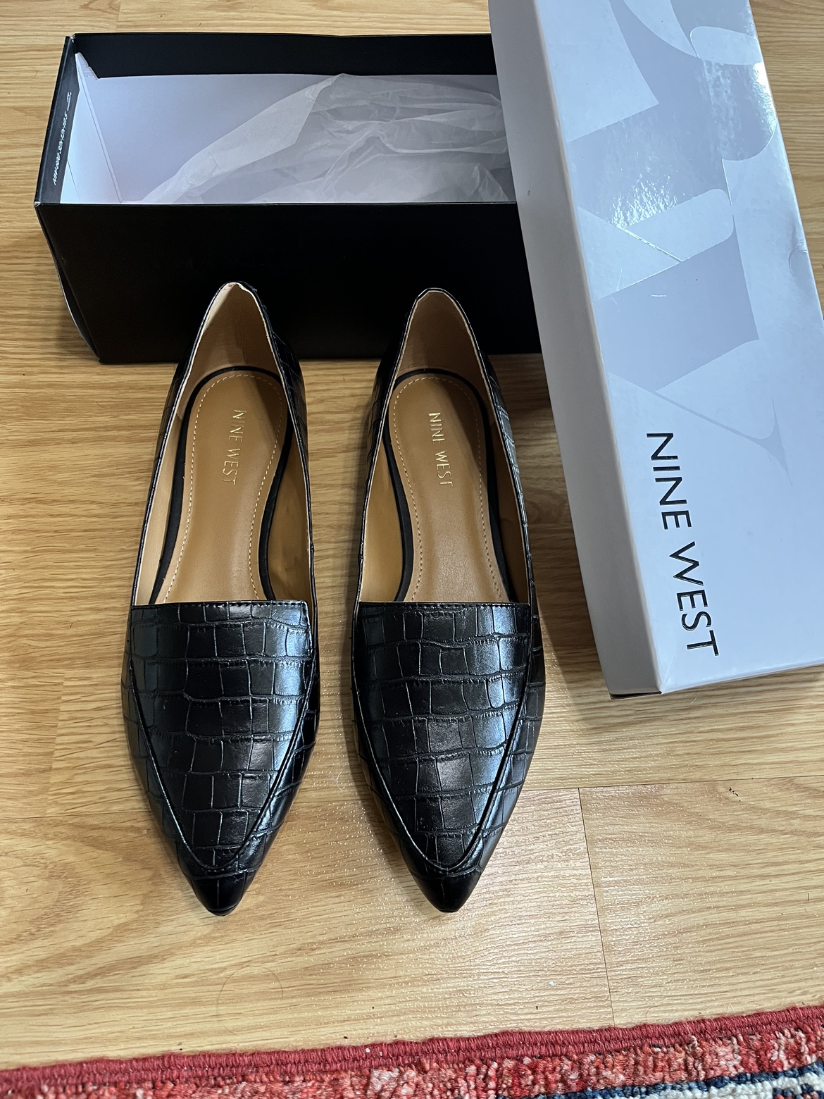 Nine West Black Flats