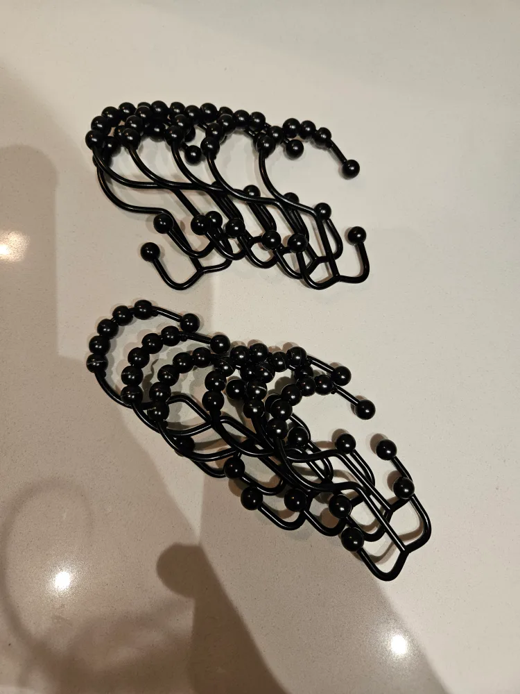 Metal Shower Curtain Hooks (set of 12) image indicator(2)