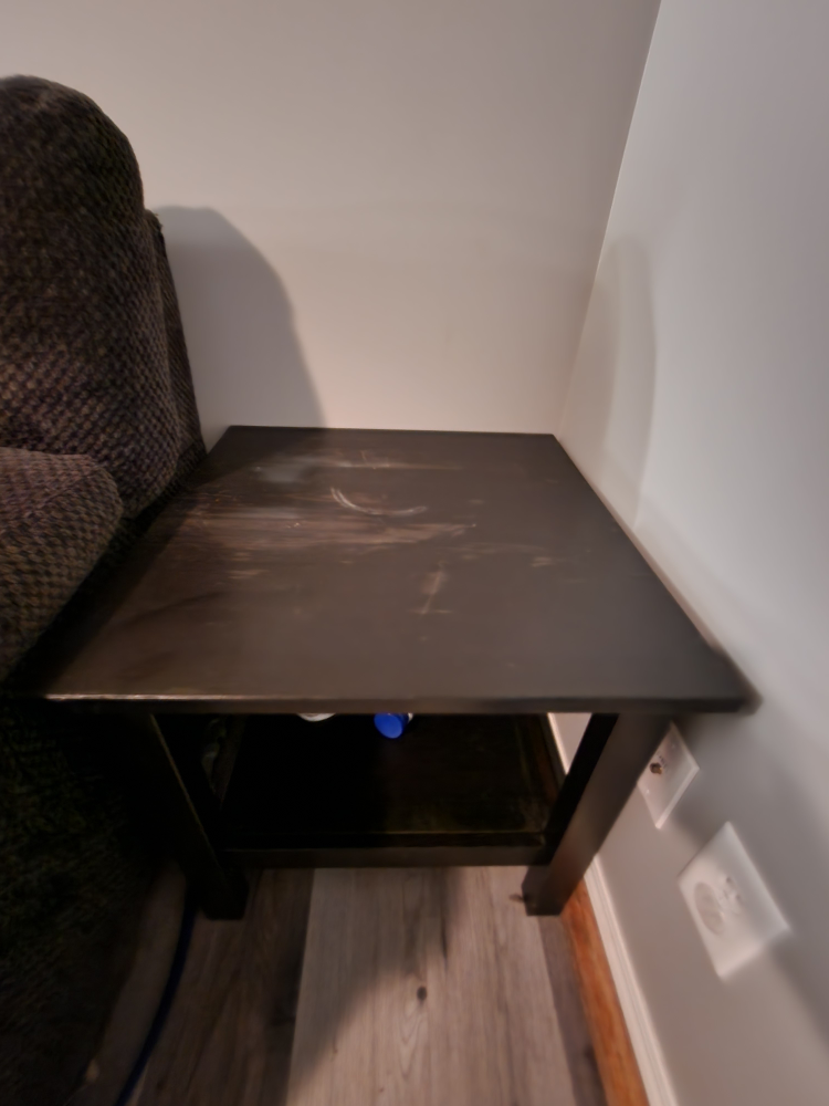 Black End Table and coffee table