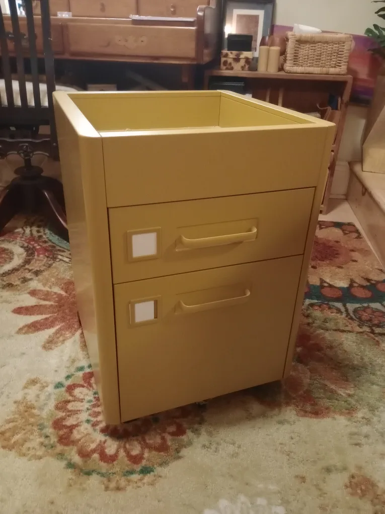 Cute mustard yellow bureau/Filing Cabinet thumbnail