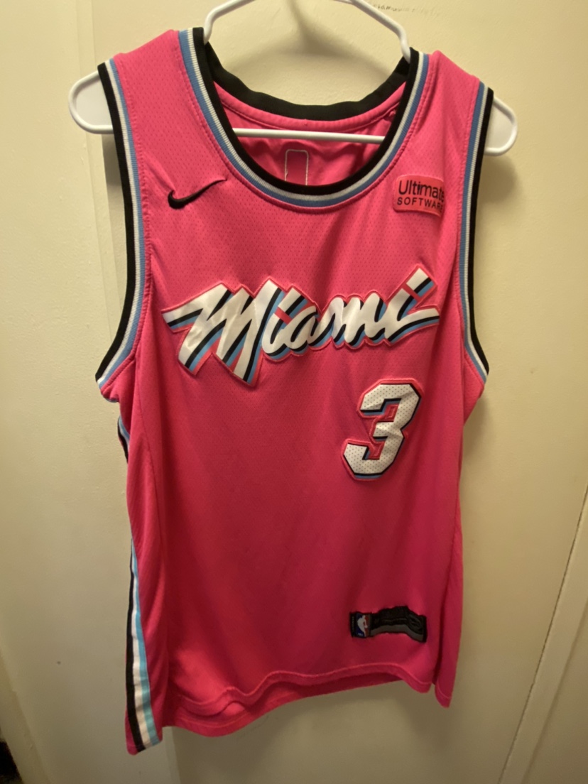 Miami Heat Dwyane Wade Pink Jersey