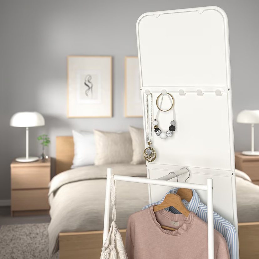 Full-length White Standing Mirror - photo 3