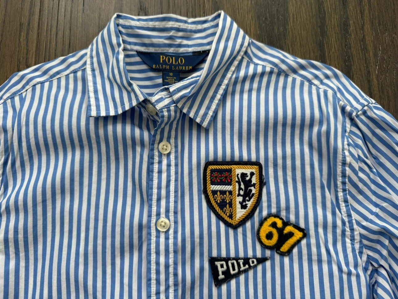 Polo Ralph Lauren Kids Striped Button-Down Shirt image indicator(3)