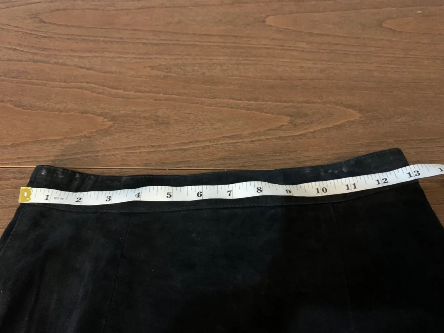 Vintage 80s 90s Black Suede Skirt image indicator(2)