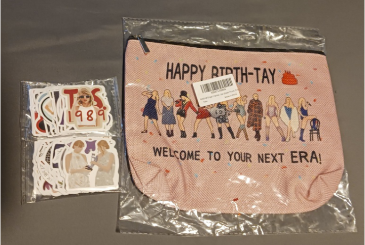 Taylor Swift Makeup Bag and 100 pc. Stickers - photo 2