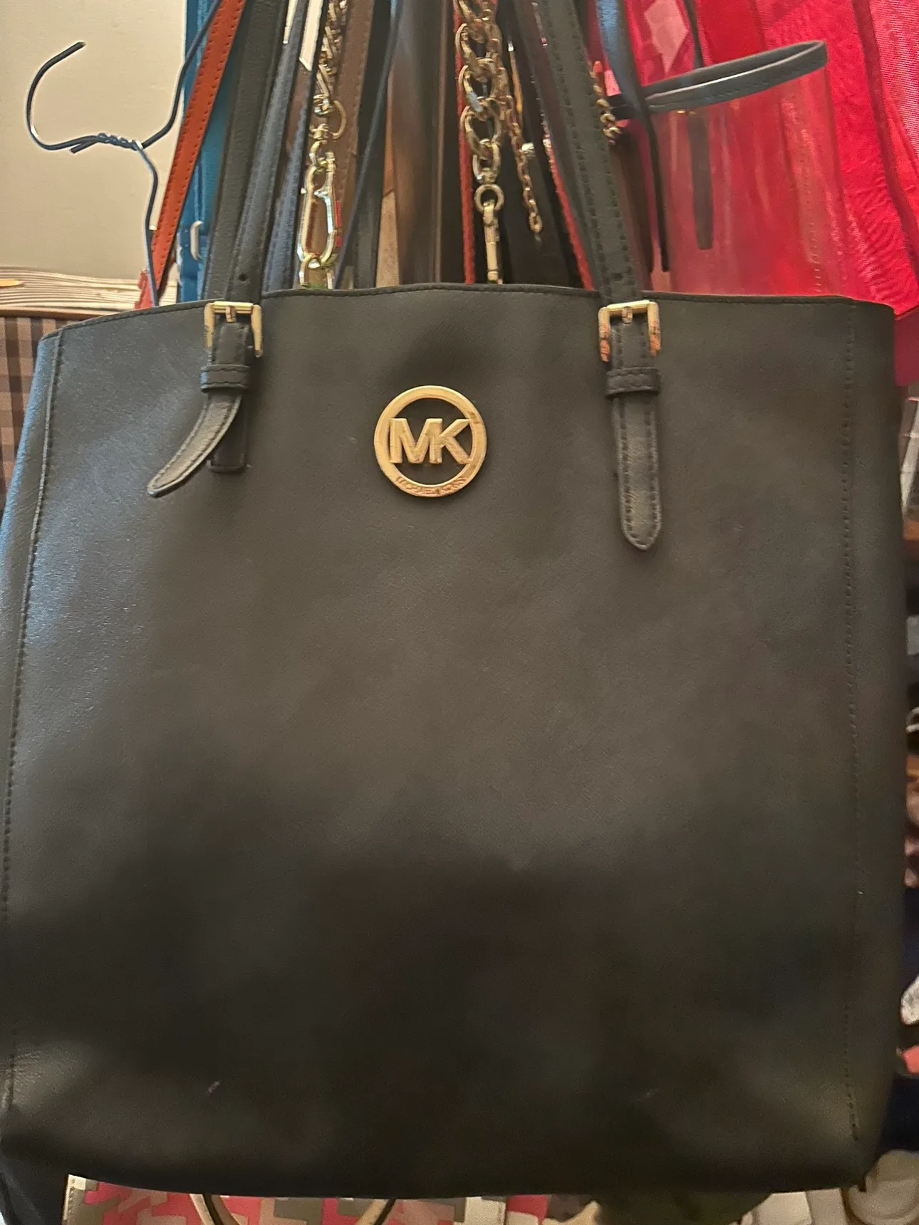 Michael Kors Black Tote Bag thumbnail