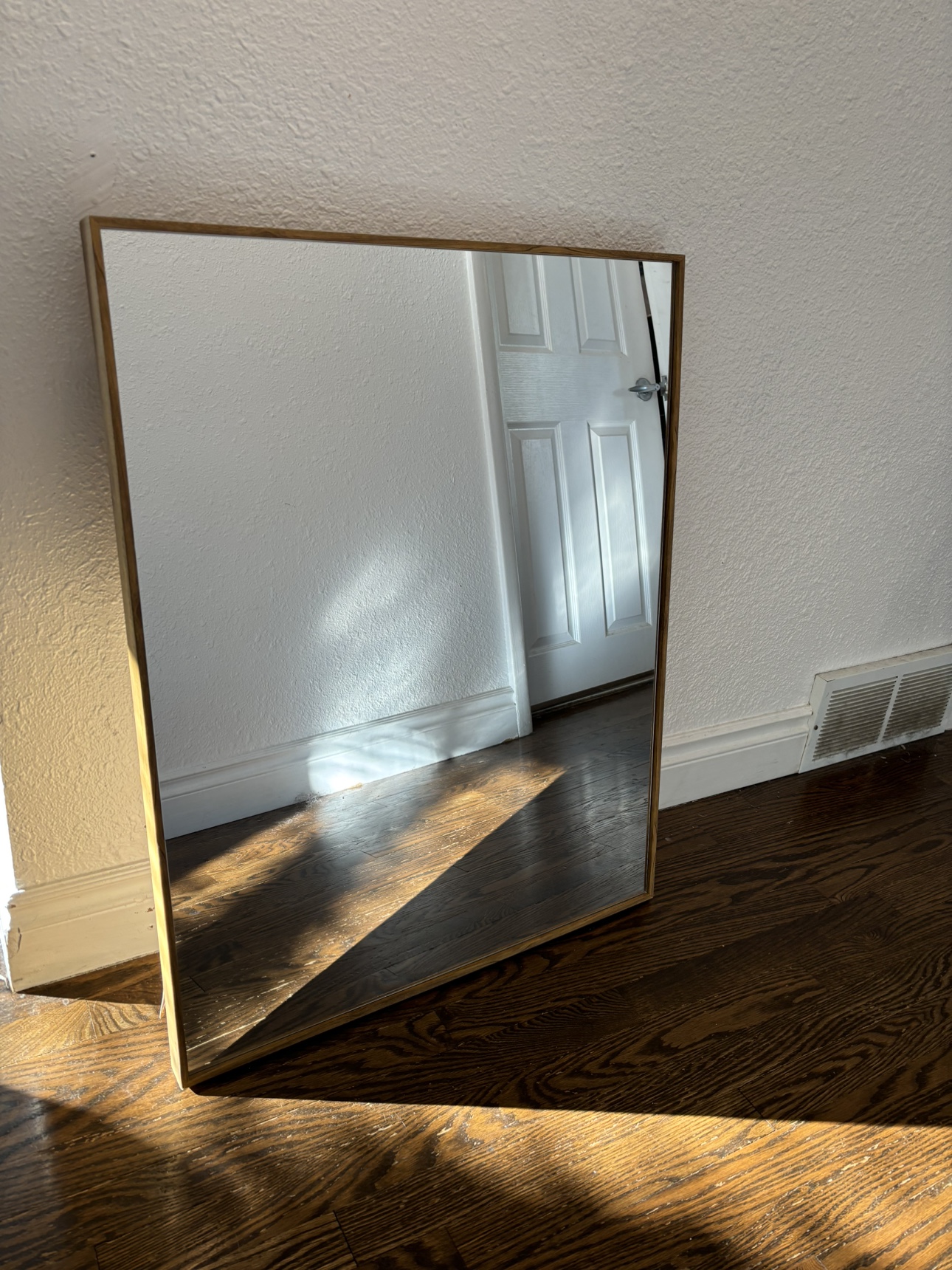 Large Wood Framed Mirror