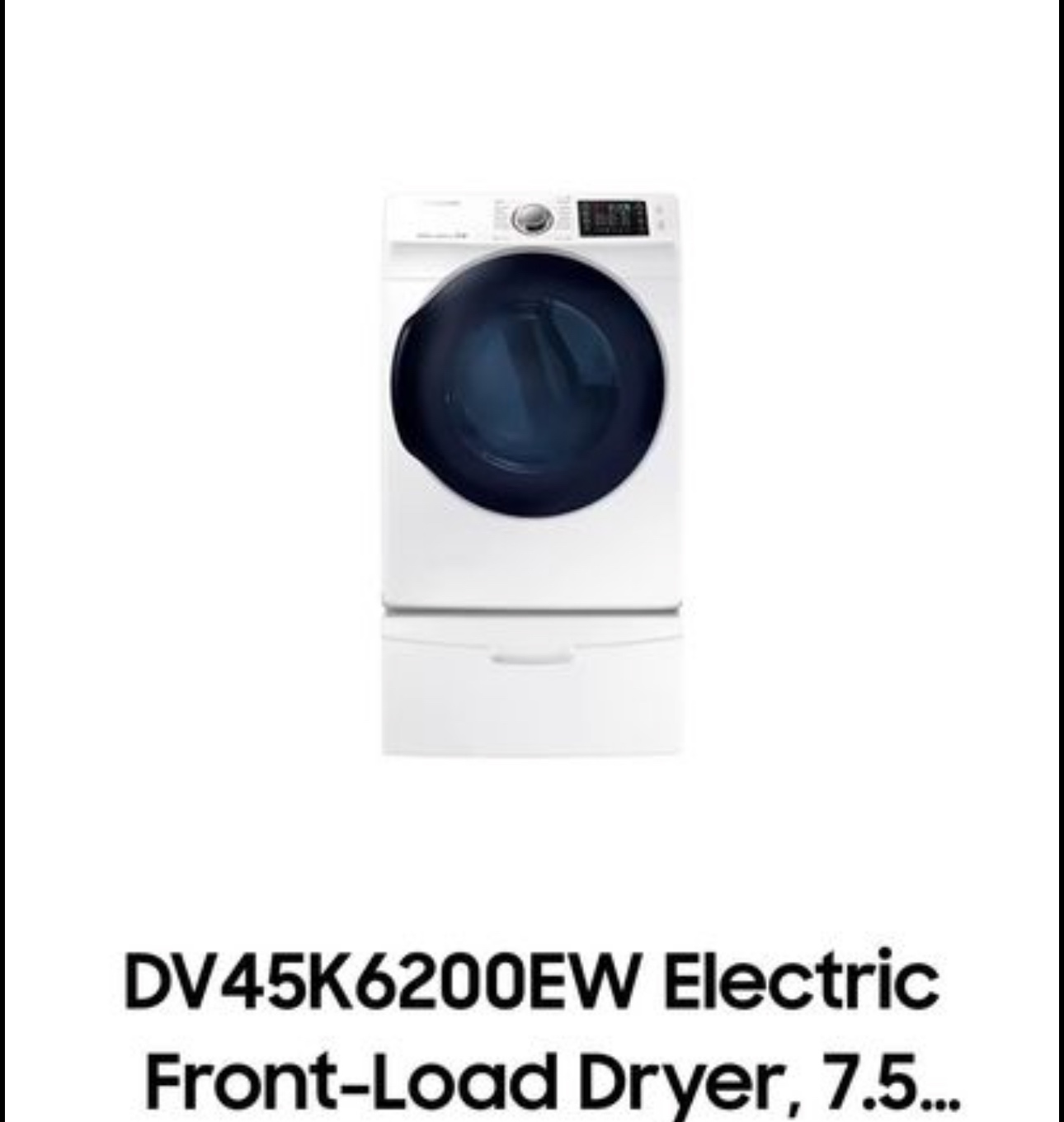 Samsung Electric Dryer - photo 3