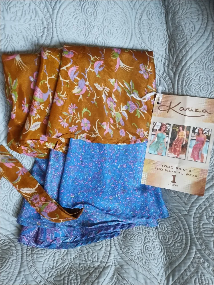 Kariza Silk wrap-around skirt image indicator(5)