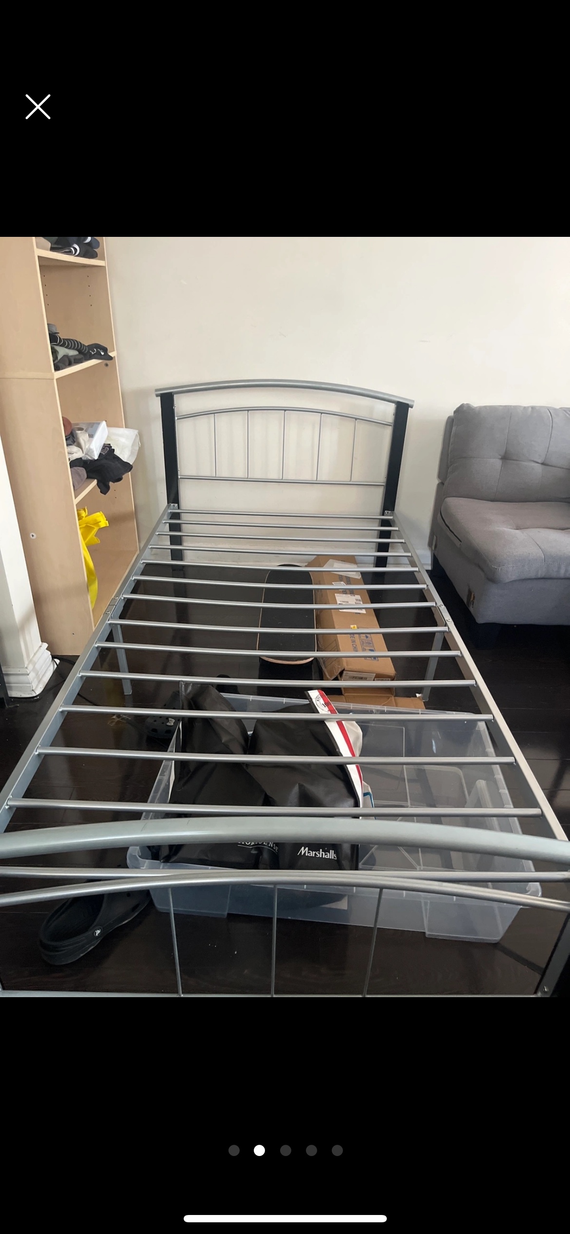 Metal twin  Bed Frame - photo 2