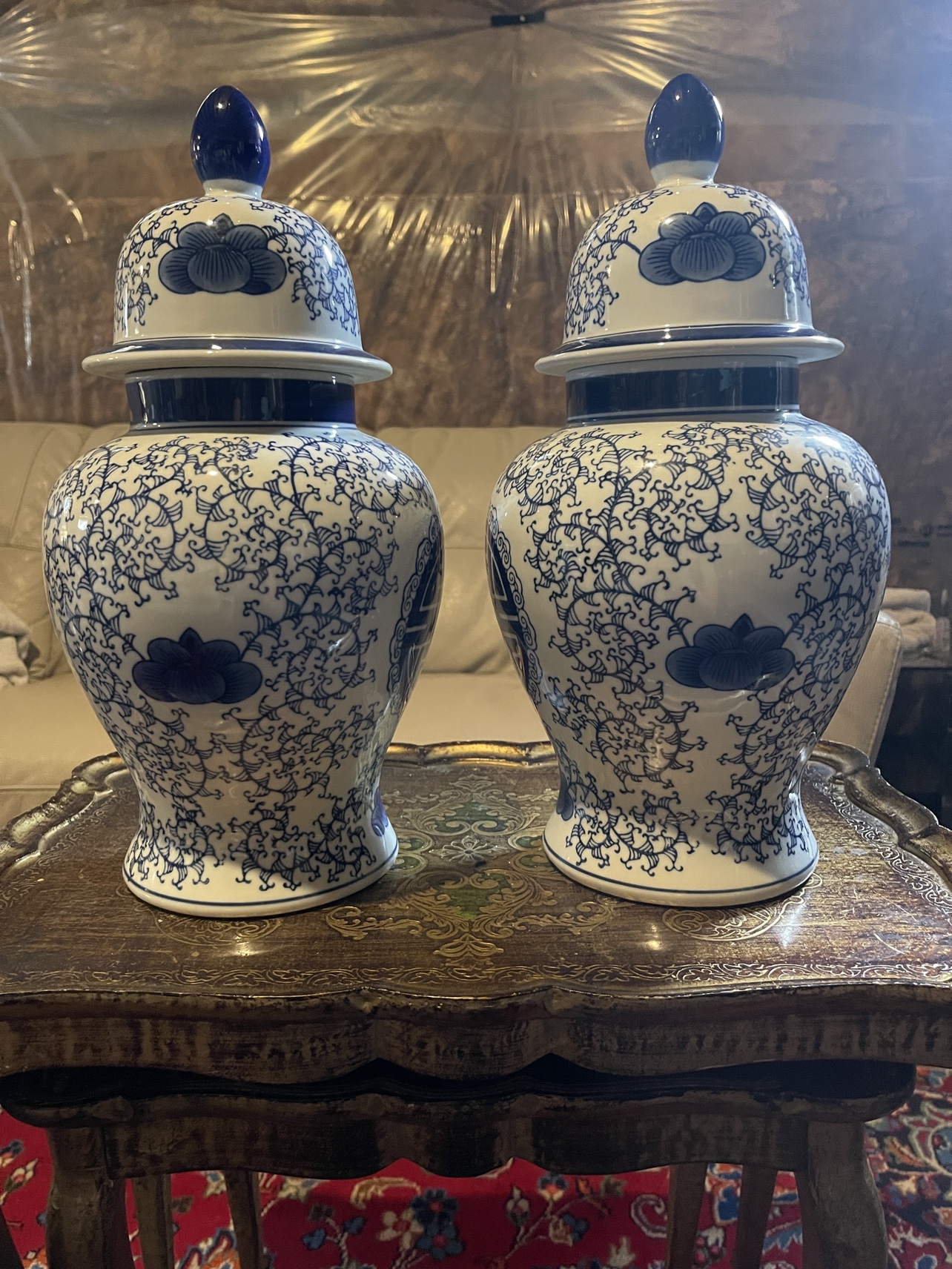 Blue and White Ginger Jars - photo 3