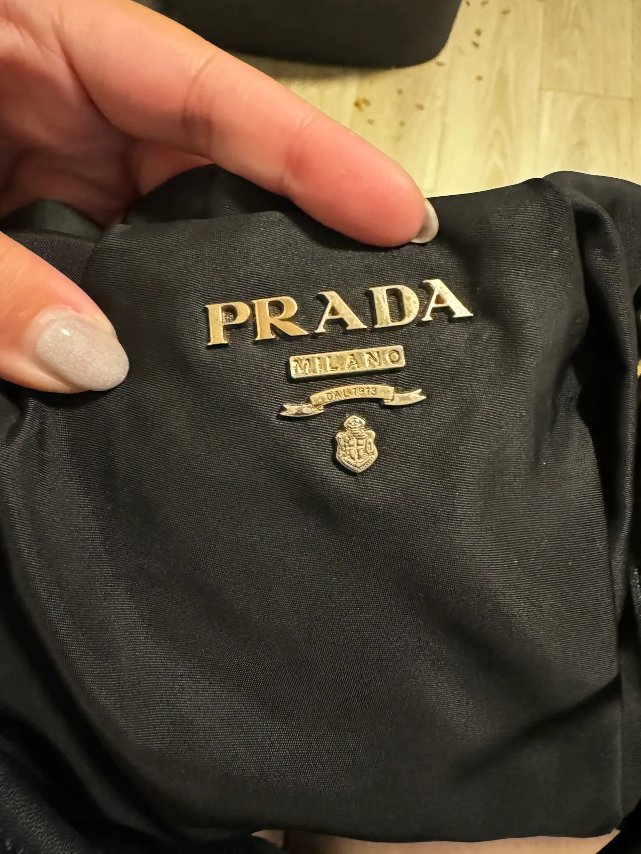 Authentic Prada Black Tessuto Satchel image indicator(6)