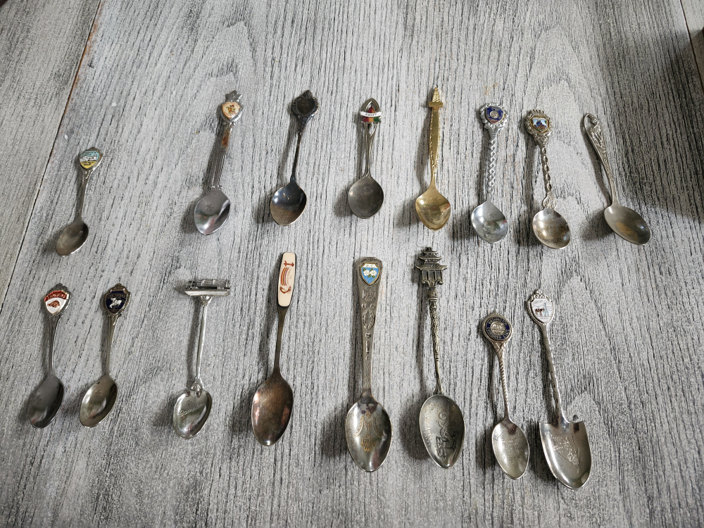 Set of 16 Souvenir Spoons