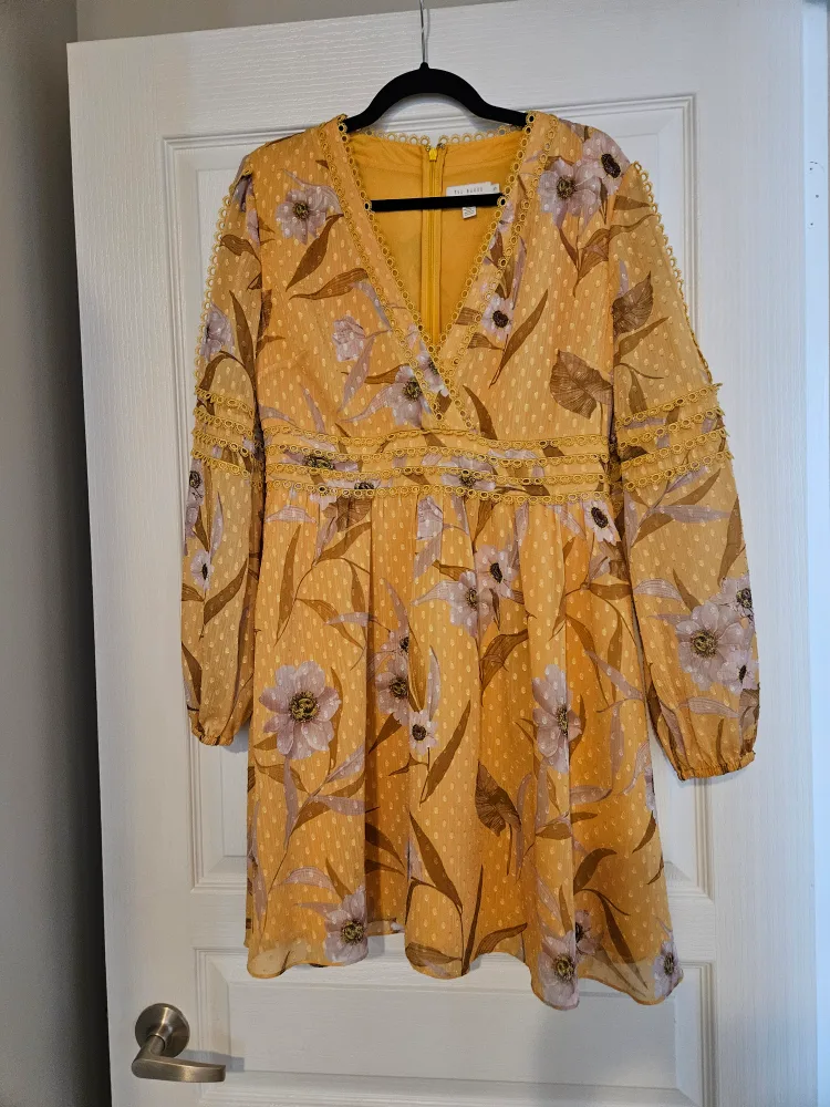 Ted Baker Floral Dress - Ted Baker Size 3 thumbnail