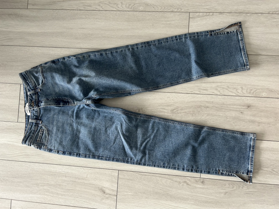 Blue Straight Leg Jeans