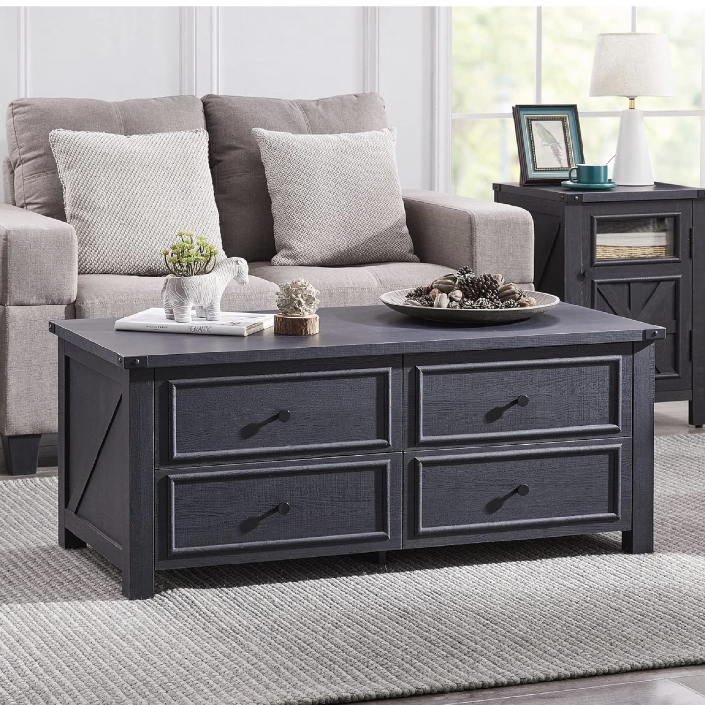 Coffee Table with Drawers - photo 5