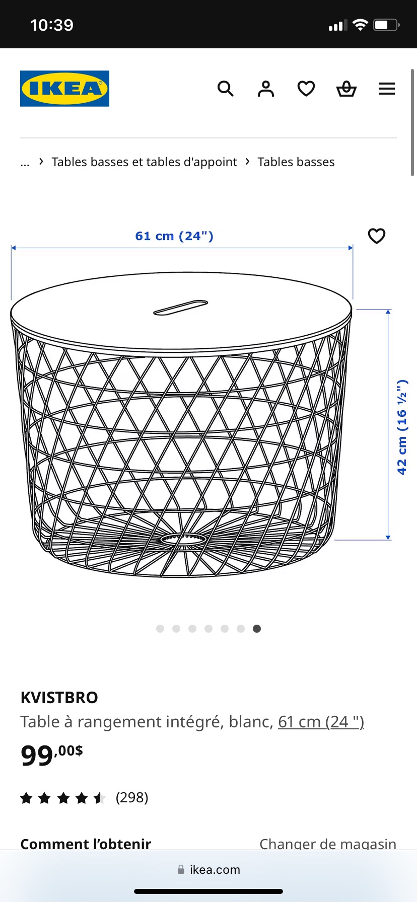 KVISTBRO IKEA Coffee table - photo 3