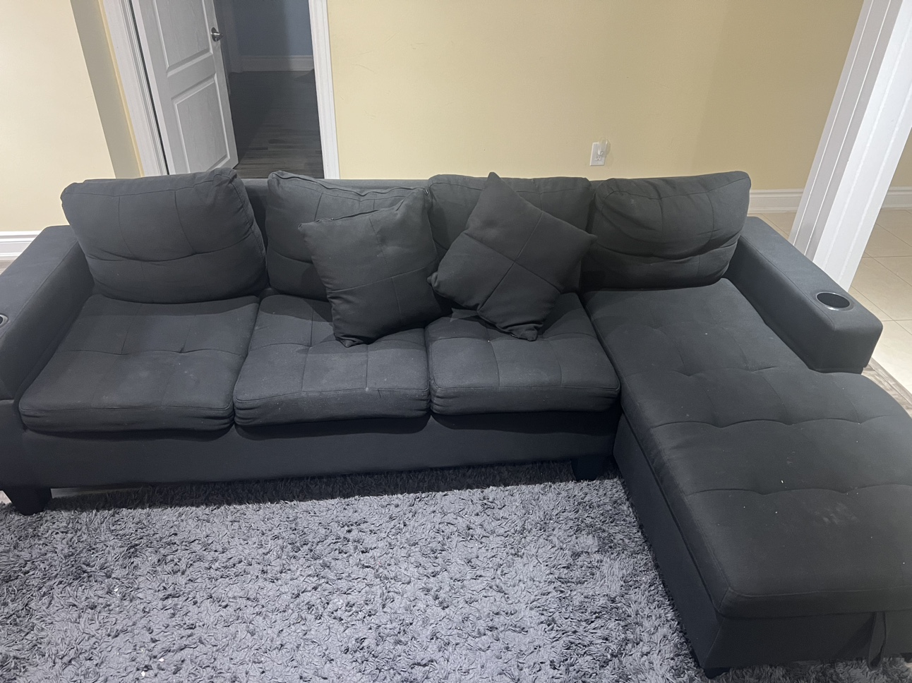 Black Sectional Sofa