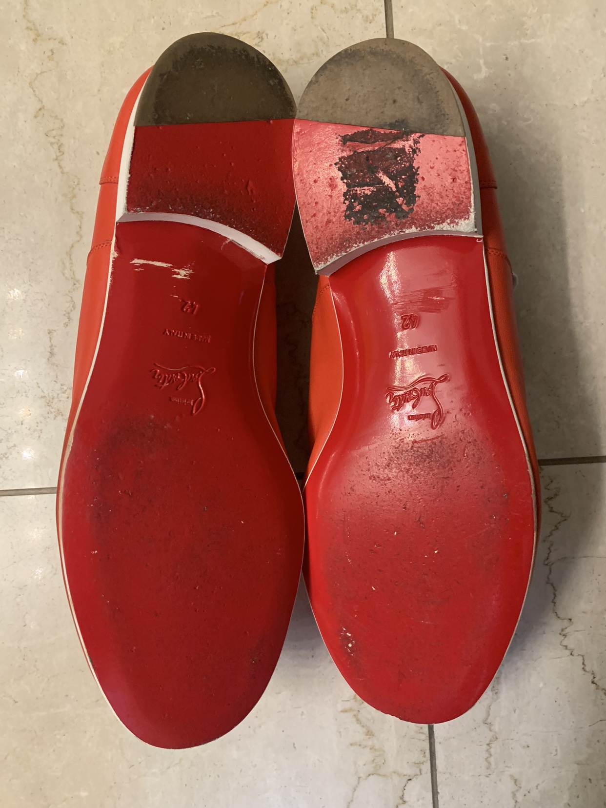 Christian Louboutin men’s Red Leather Dress Shoes size 42 EU - photo 4