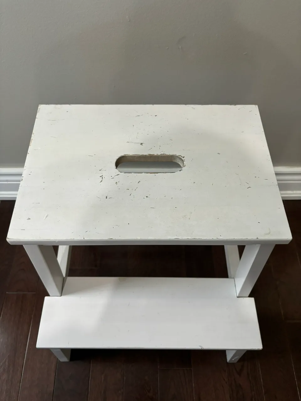 White Wooden Step Stool image indicator(3)