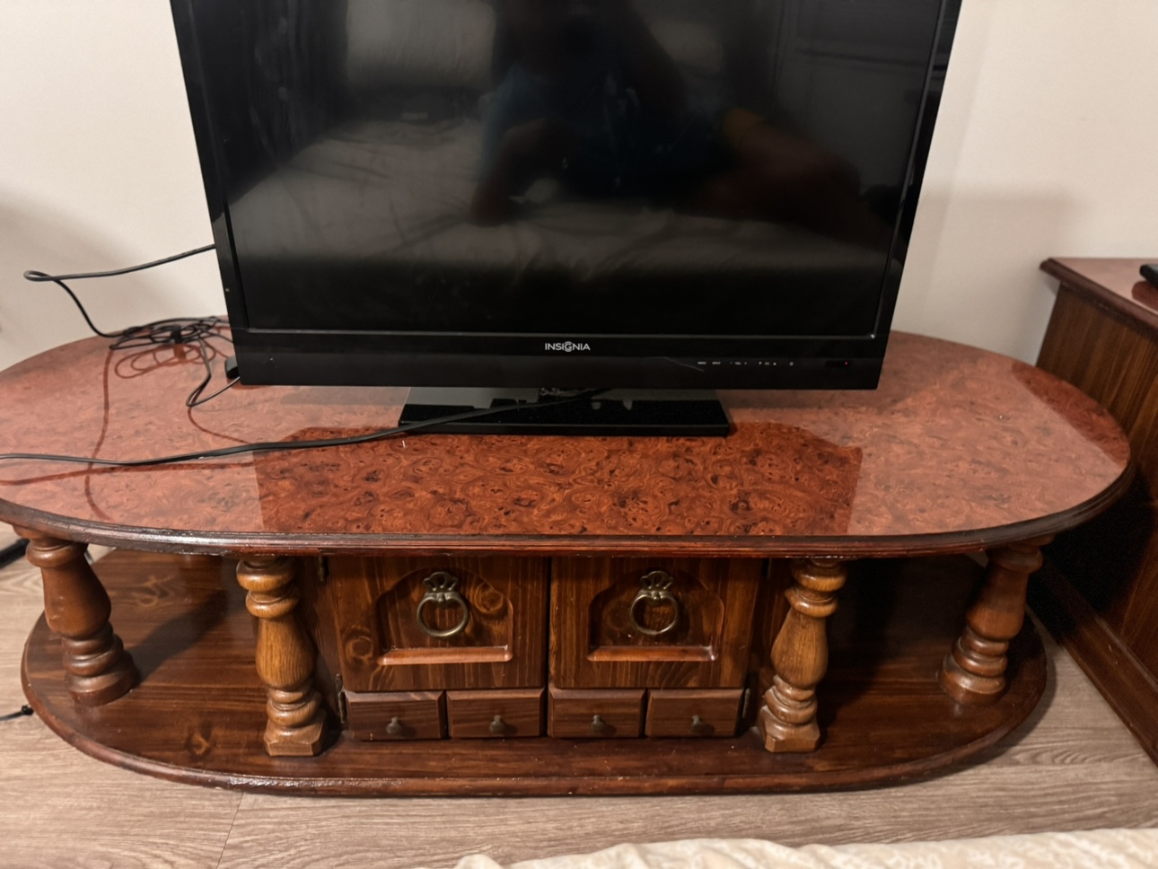 Wooden Center Table and Coffee Table