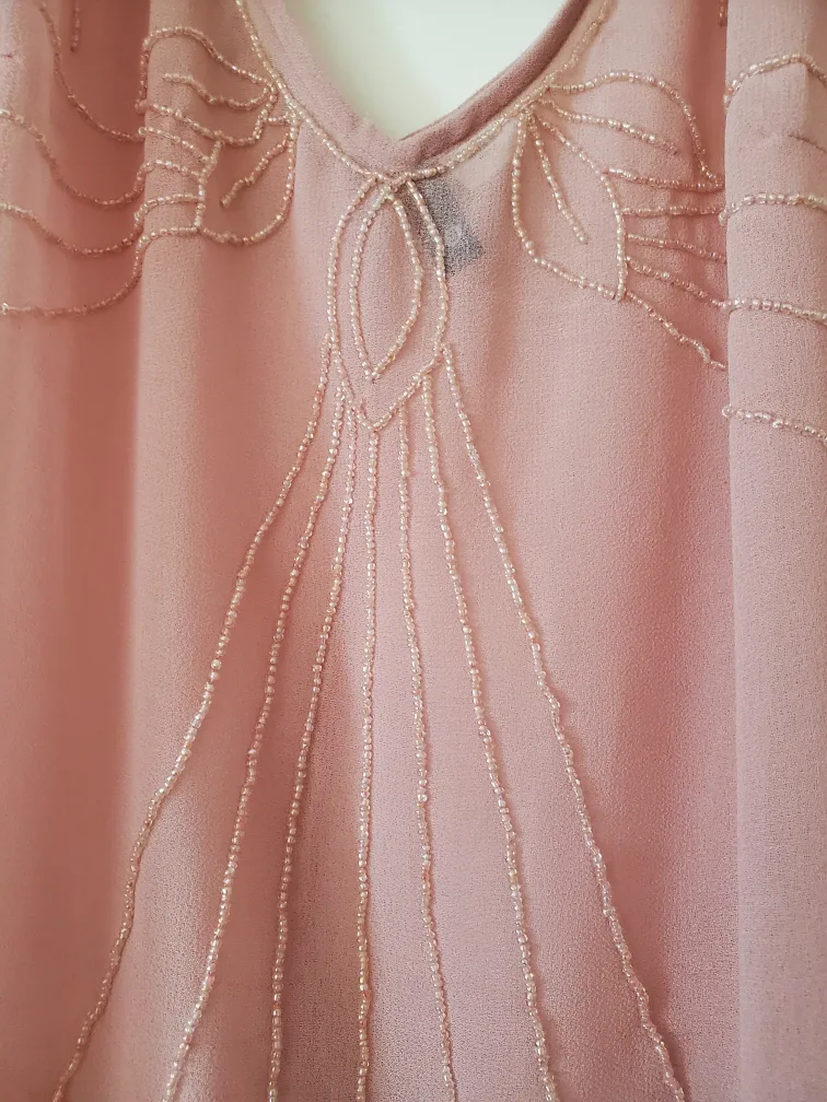 New Pink Beaded Dress image indicator(5)