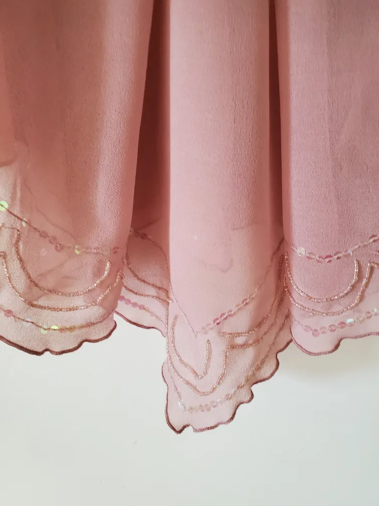 New Pink Beaded Dress image indicator(6)