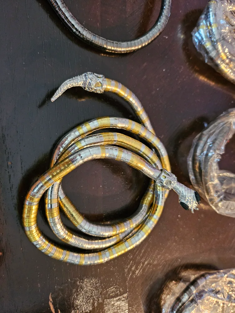 Snake Accent Bracelet/ Necklace or arm image indicator(4)