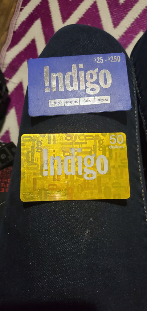 Indigo & chapters gift cards the todal is 130 asking 110 - photo 2