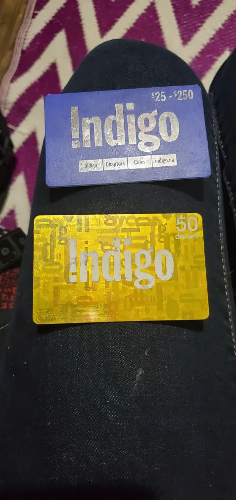 Indigo & chapters gift cards the todal is 130 asking 110 image indicator(2)
