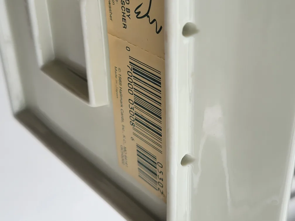 1989 Hallmark "Cat with Bouquet" Decorative Ceramic Plate. Tray. image indicator(5)