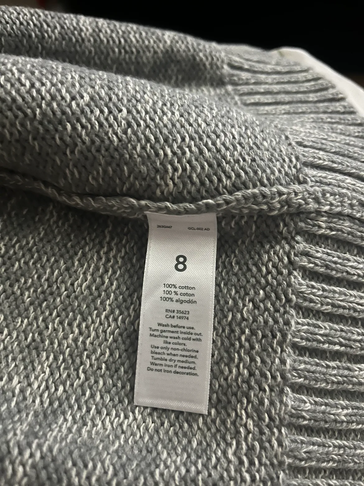 Carter's Size 8 Boys Zip-Up Sweater image indicator(6)