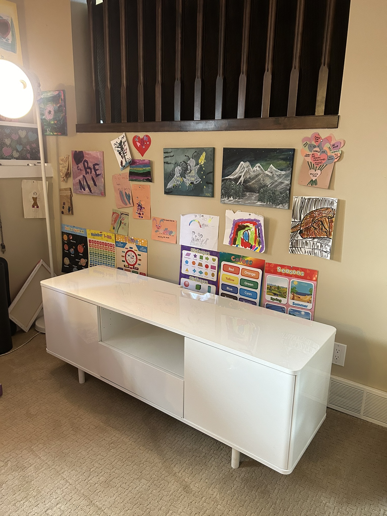 White TV Stand