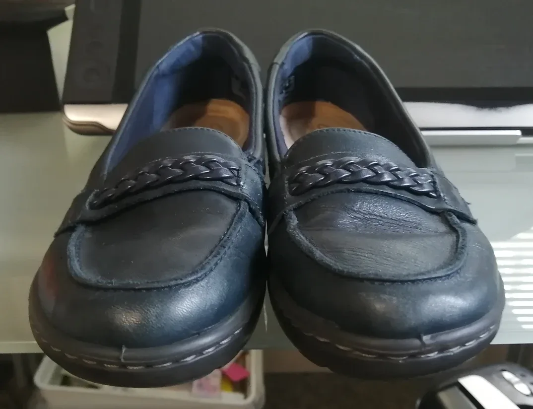 Navy Blue Loafers 🧡💖 image indicator(3)