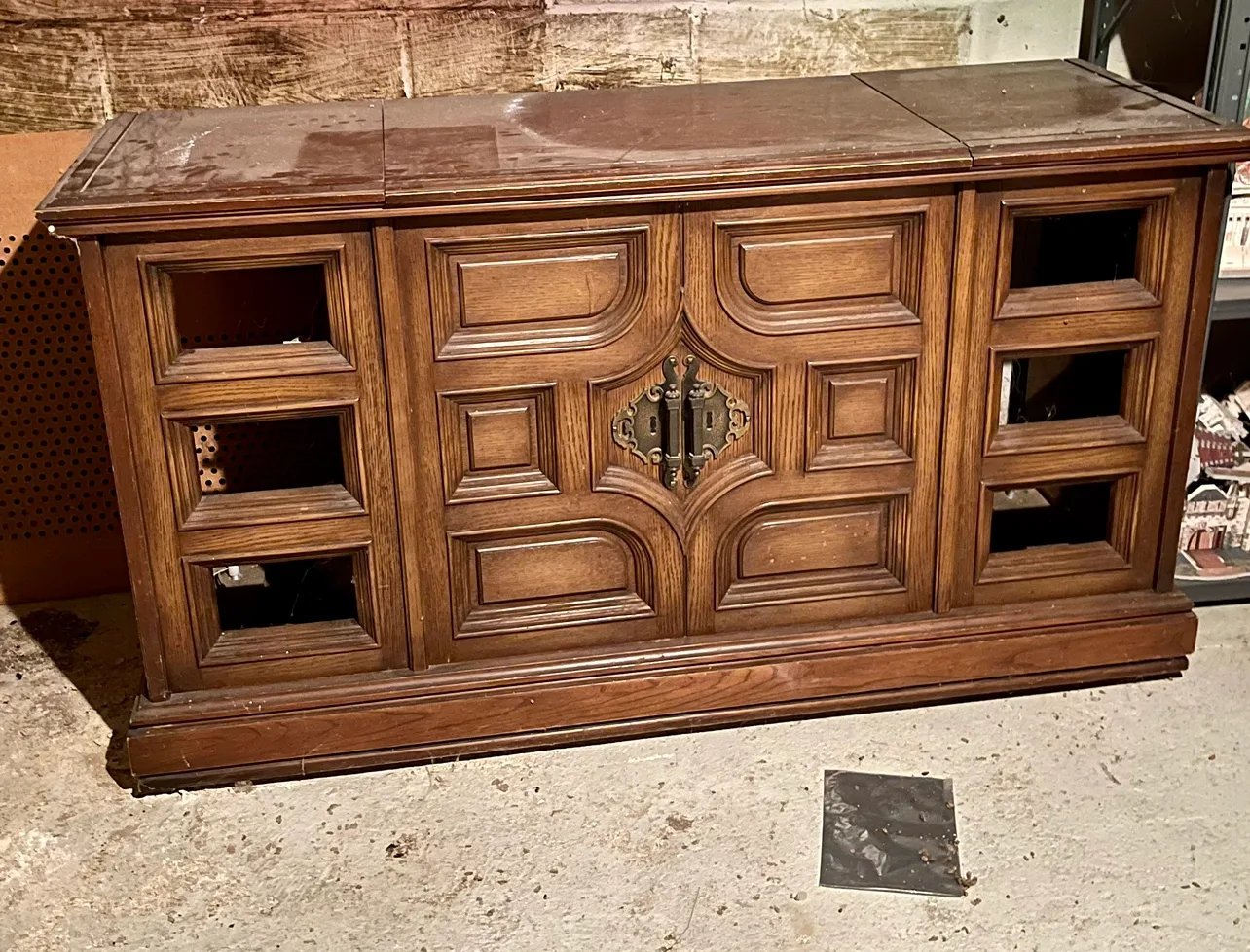 Floor Console Record Player with no turntable 🧡 thumbnail