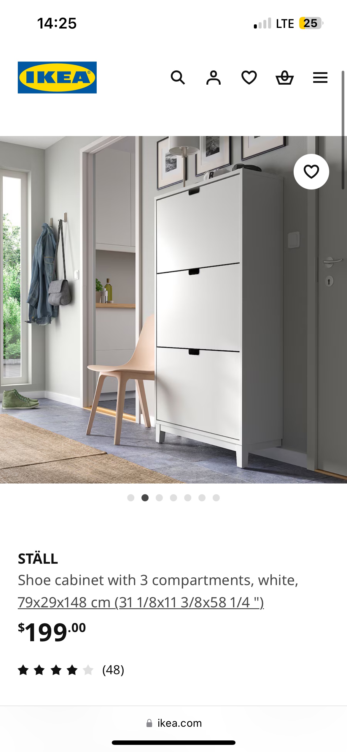 IKEA STÄLL Shoe Cabinet BNIB