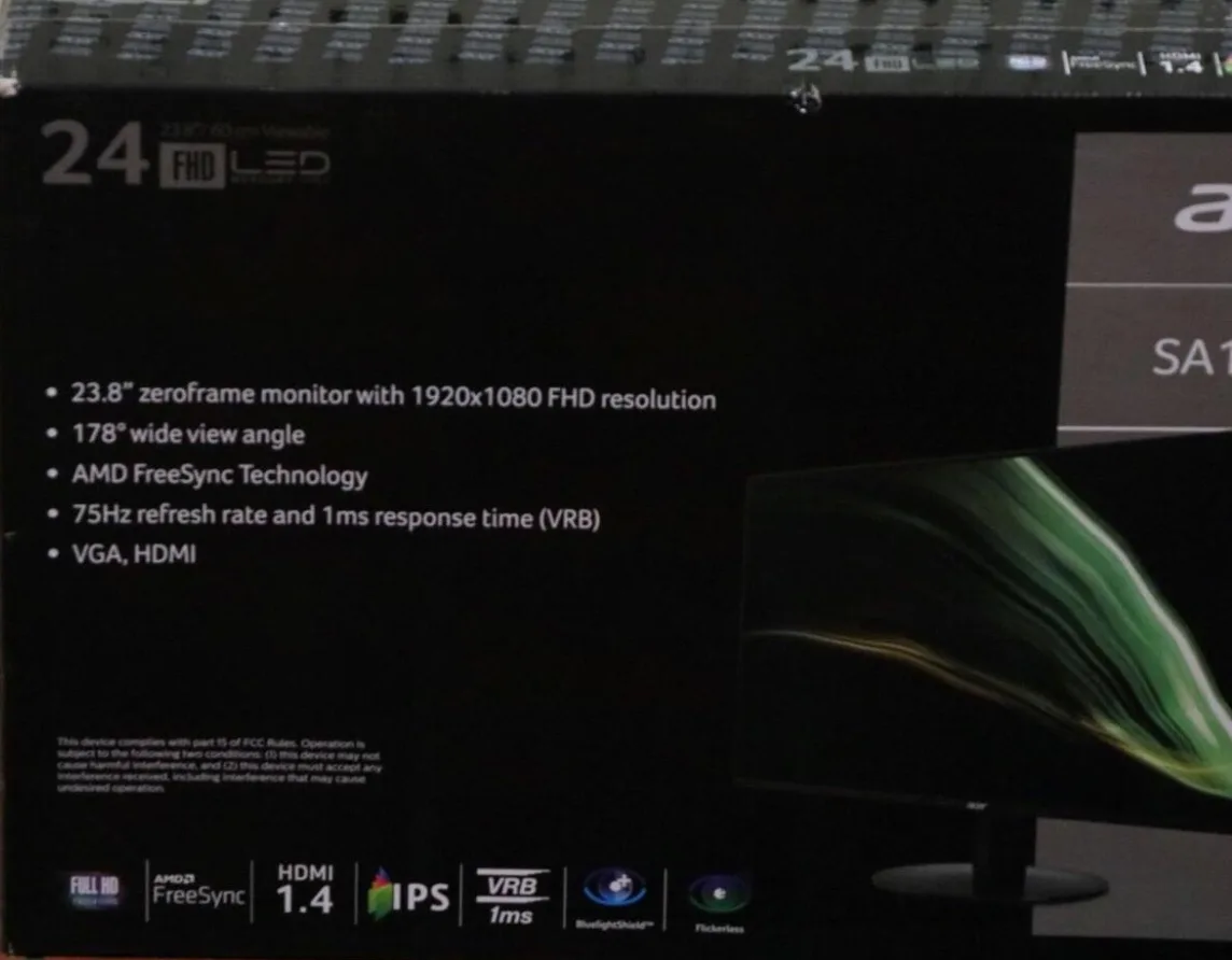 Acer Gaming Monitor 27 Inch thumbnail