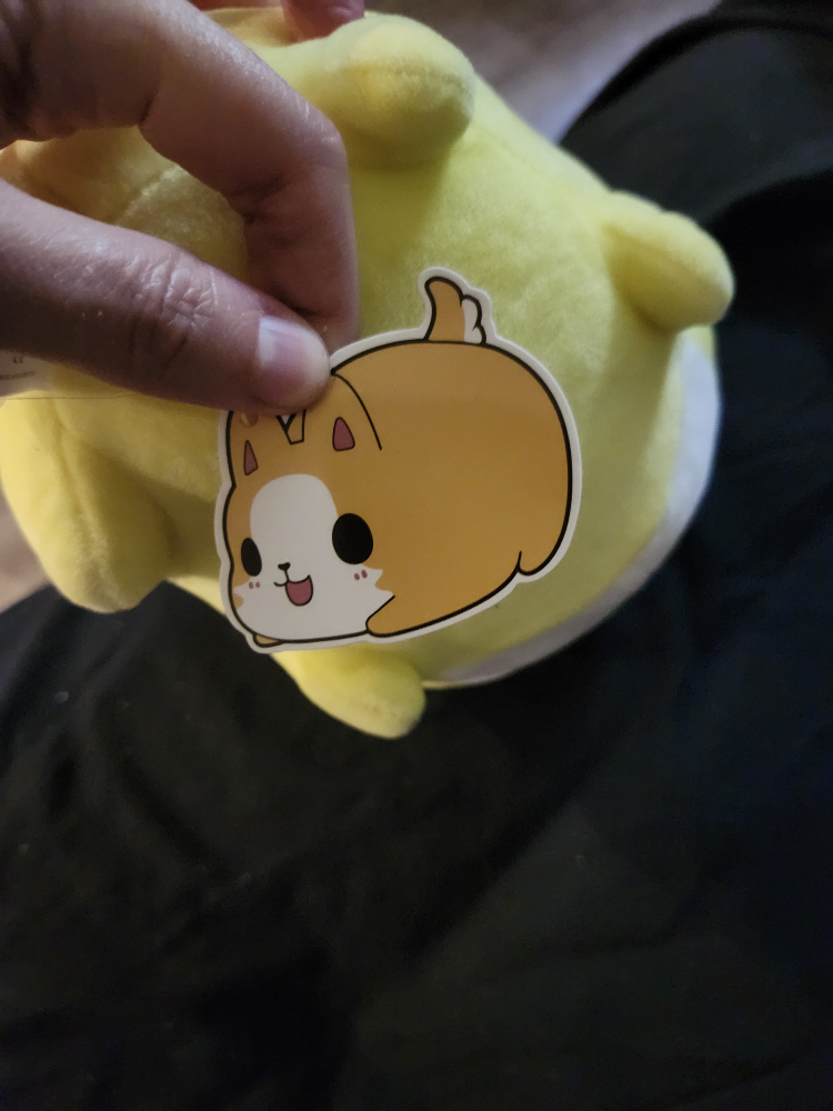 $5 tasty peach corgi plush (5") (NWT) - photo 5