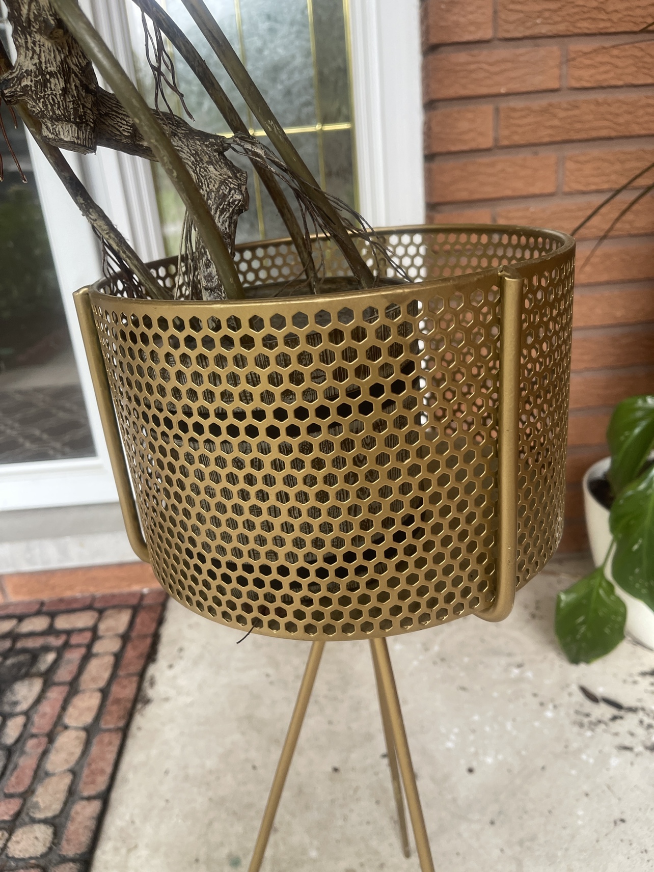 Gold Plant Stand - photo 2