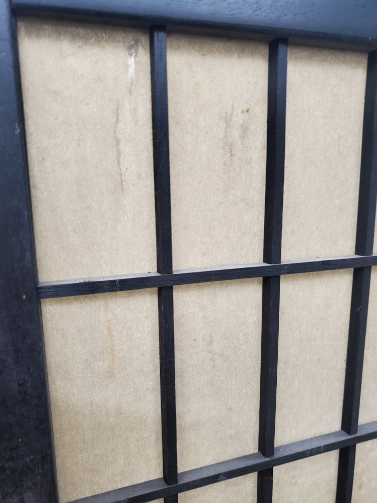 Japanese style black shoji 3-Panel Room Dividers (2) - photo 4