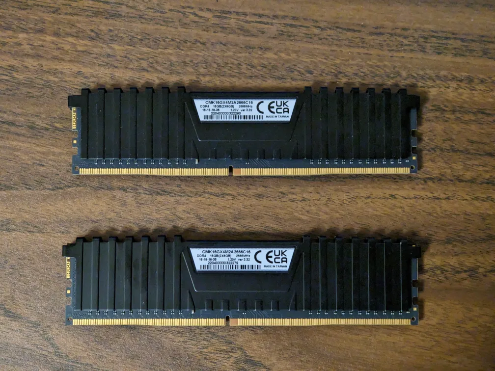 16 GB Corsair Vengeance DDR4 RAM thumbnail