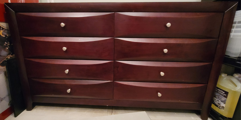 Dresser with mirror