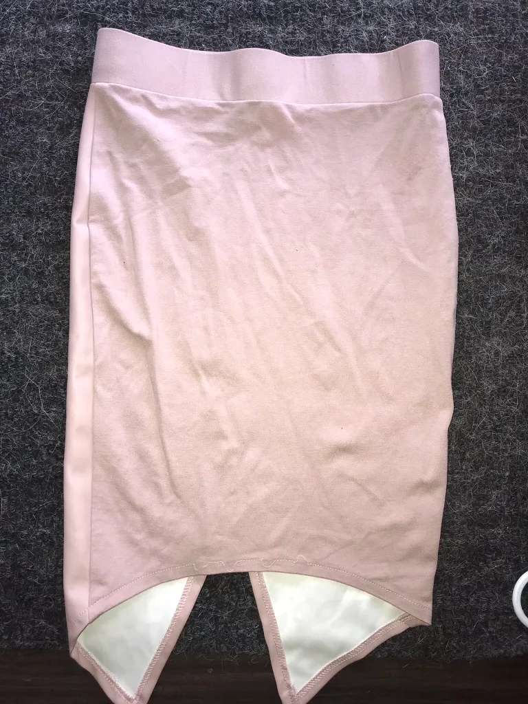 Pink Faux Leather Skirt thumbnail